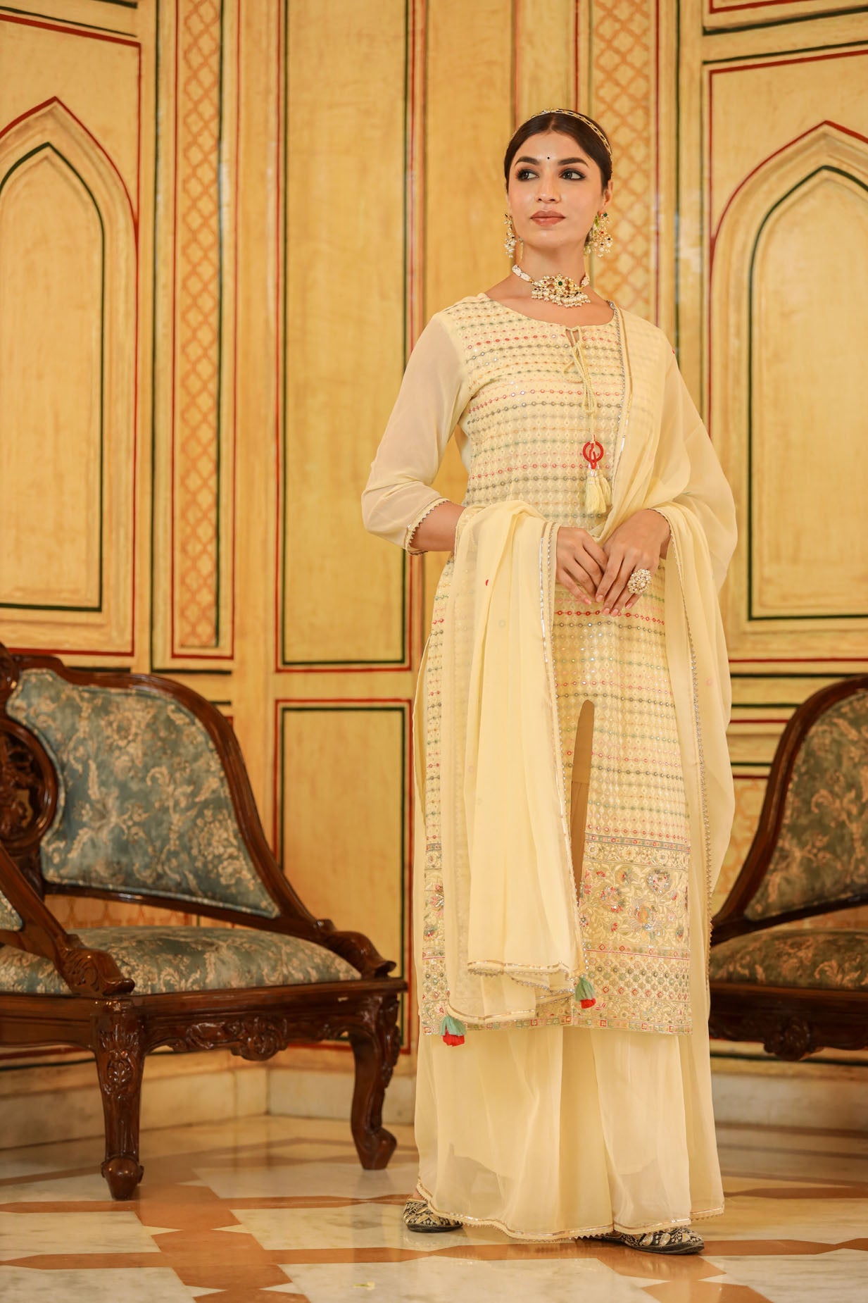 The Off White Georgette