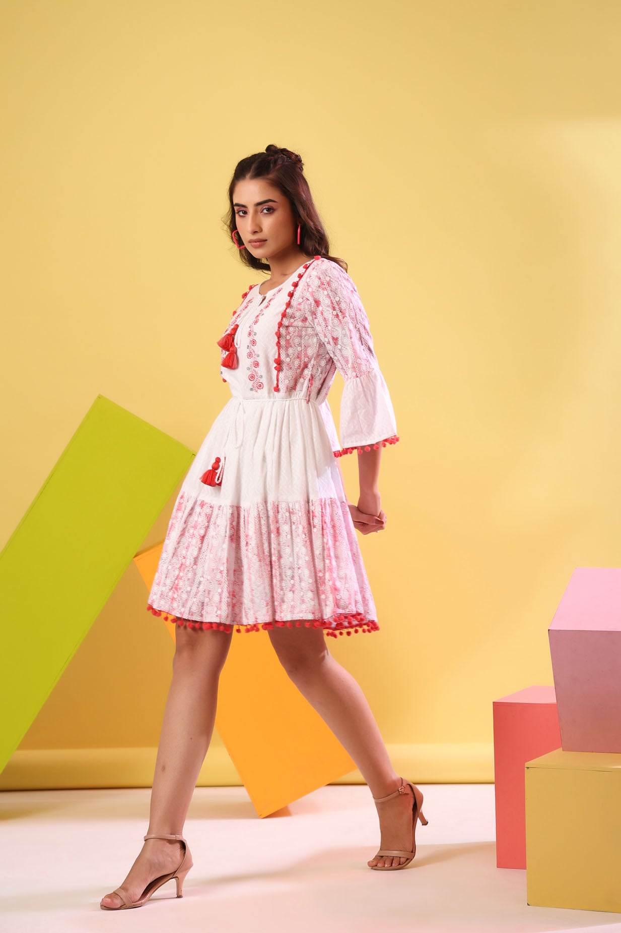The Schiffli Short Dress
