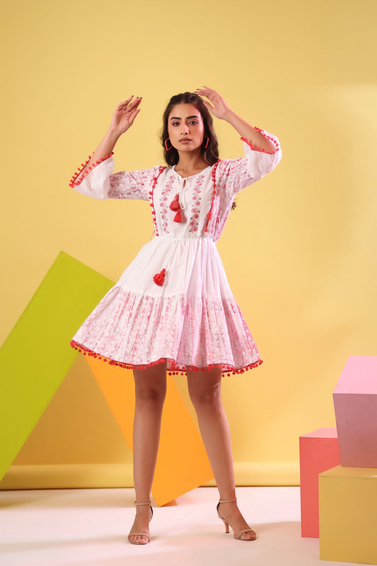 The Schiffli Short Dress