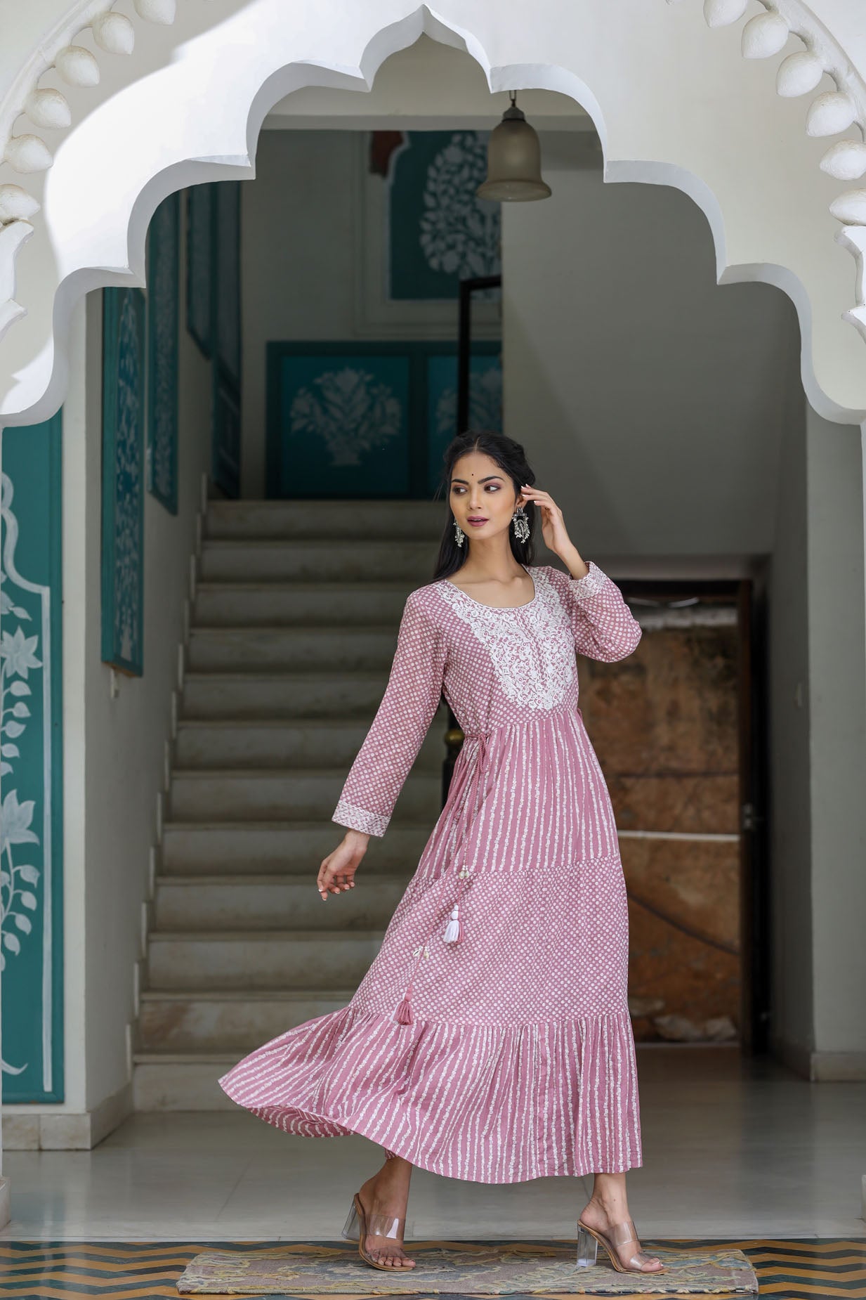 The Lavish Pink Long Gown