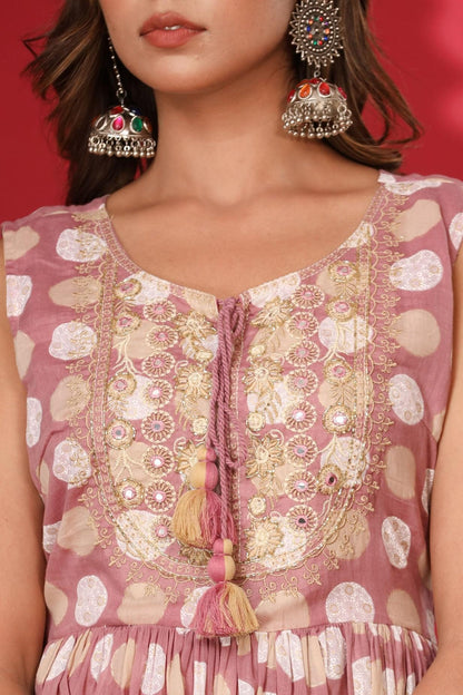 A Beautiful Polka-Dot Sharara Set