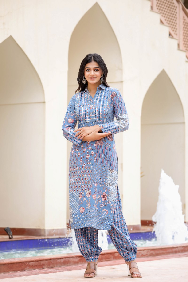 Graceful Cotton Kurta Set👕