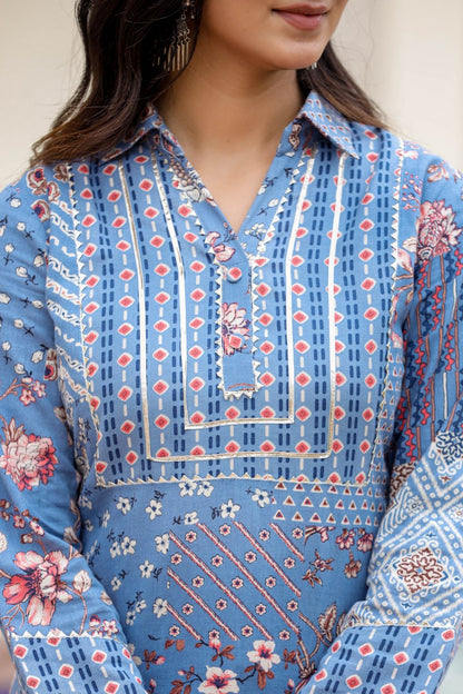 Graceful Cotton Kurta Set👕