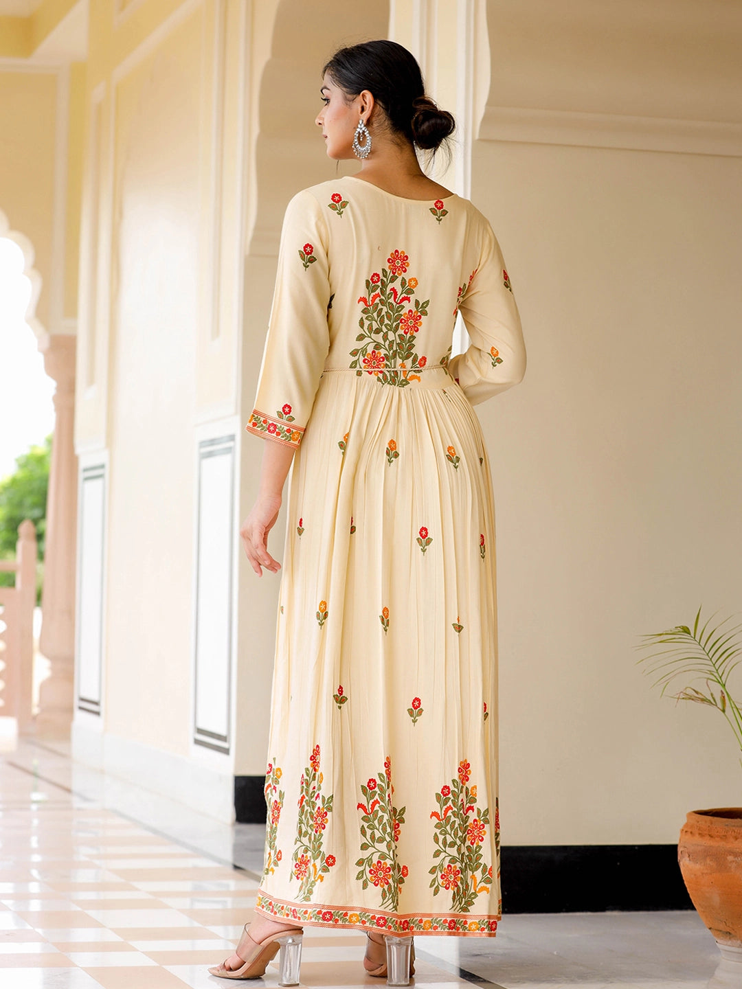 Elegant Cotton Long Dress