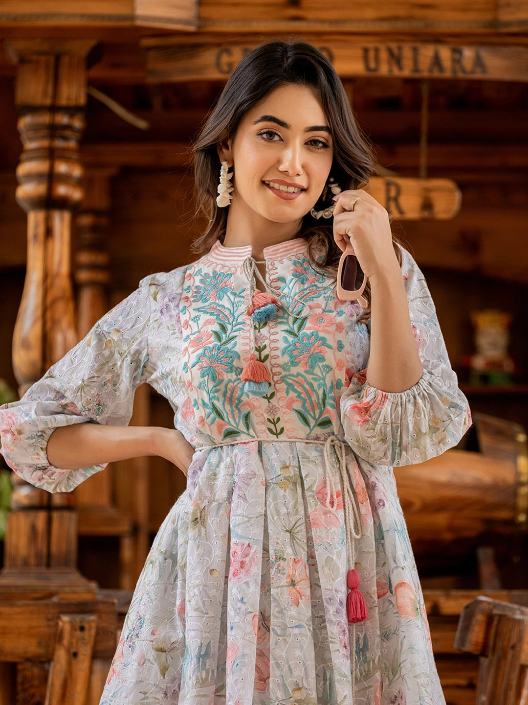 blossom bliss cotton short dress