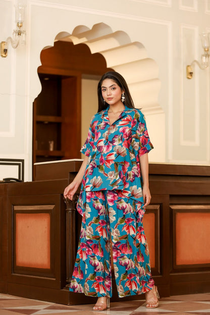 Glamourous Garnet Rayon Coord Set