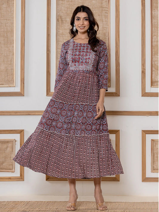 breezy blossoms cotton printed middies