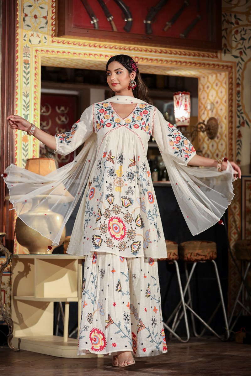 Ethinic Embroidered Whites