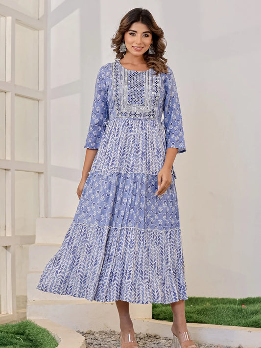 sunlit serenade cotton printed middies