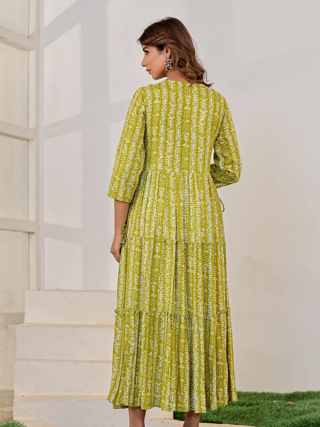 Radiant Reverie: Rayon Long Gown