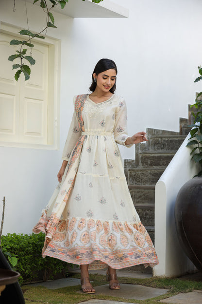 Luminous White Couture Long Gown🤩