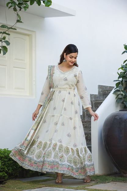 Luminous White Couture Long Gown🤩