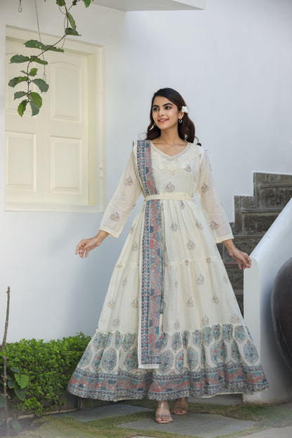Luminous White Couture Long Gown🤩