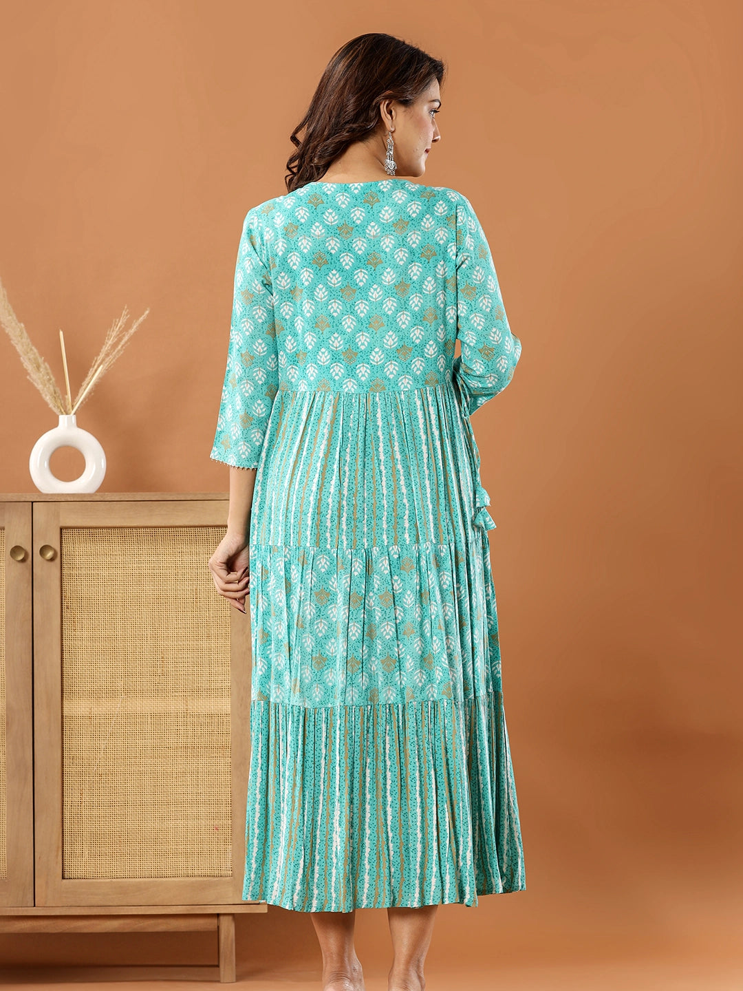 Enchanted Evening: Rayon Long Gown