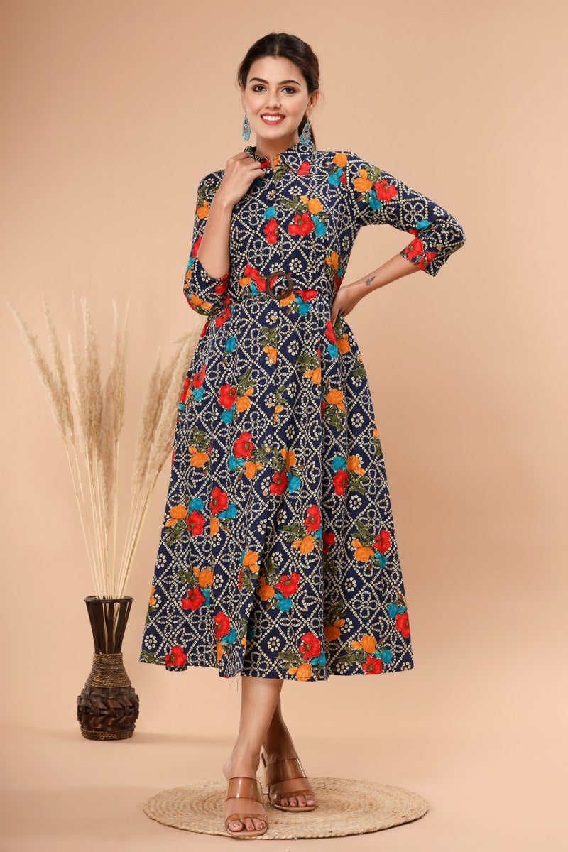 Tvisha Pushpa Vol 5 Stylish Front Cut Kurti Gown Combo Designs Kurti