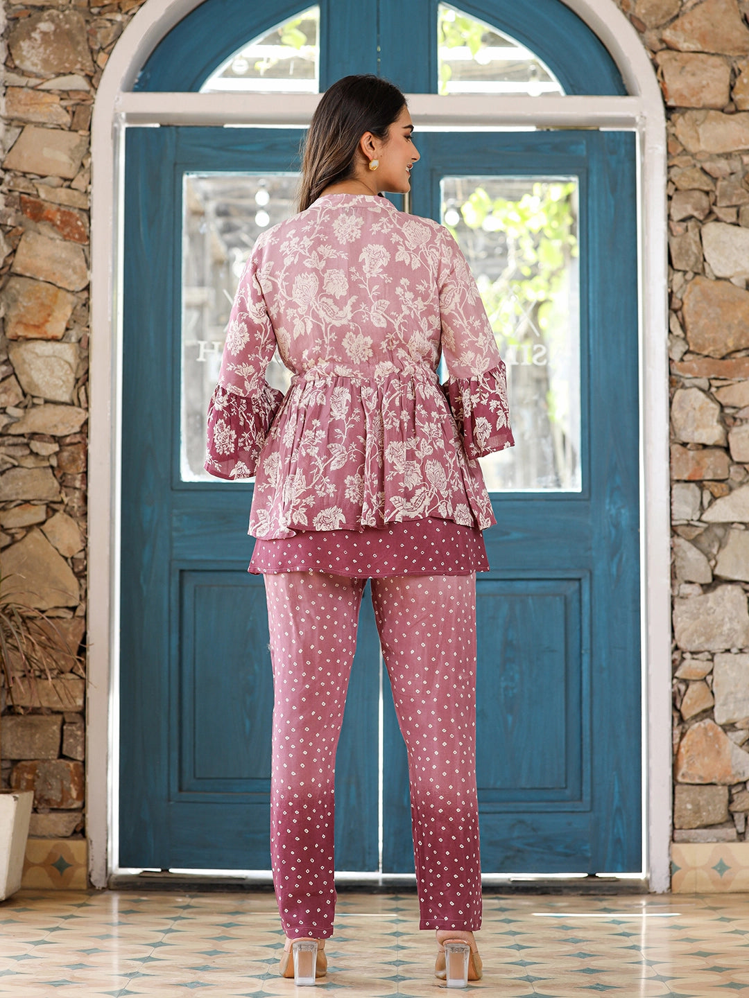 dazzle rayon printed co ord set