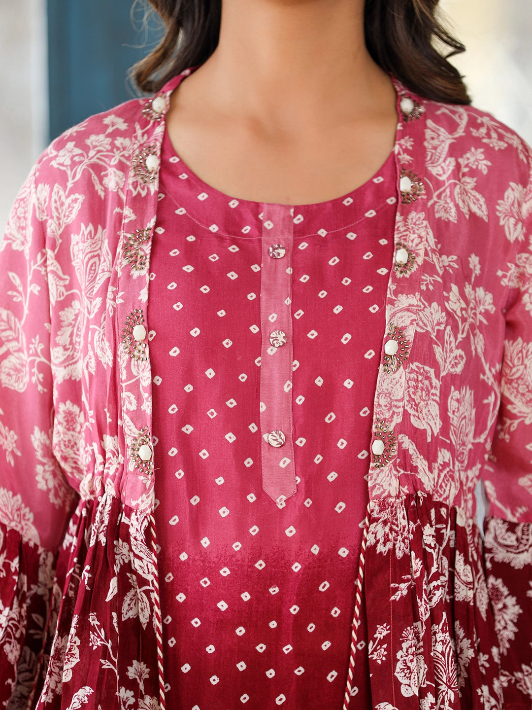 dazzle rayon printed co ord set
