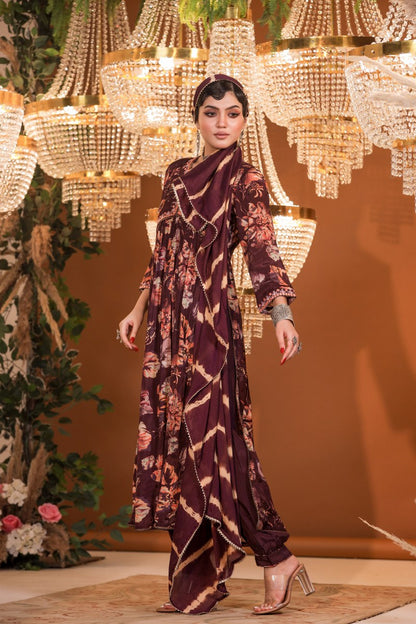 Muslin Majesty: Dual-Tone Kurta Set