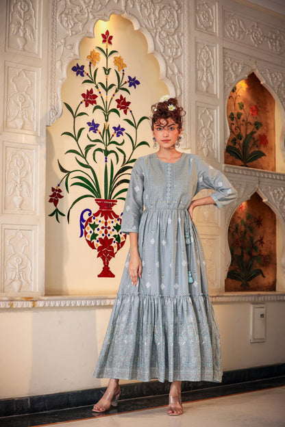 Stylish Cotton Long Gown