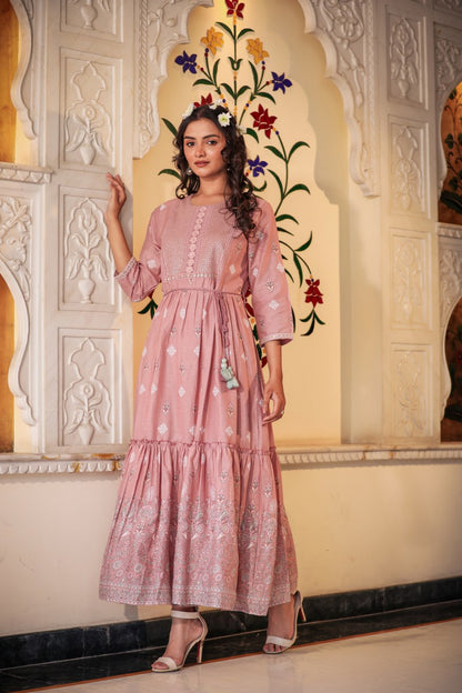 Stylish Cotton Long Gown