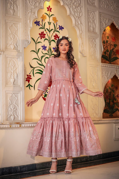 Stylish Cotton Long Gown