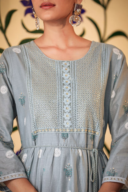 Beautiful long gown for party wear