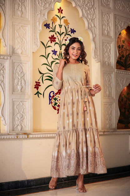 Beautiful long gown for party wear