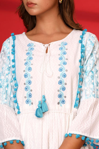 A Schiffli Short Dress