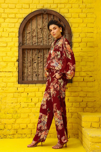 Cranberry Crush Chinon Coord Set