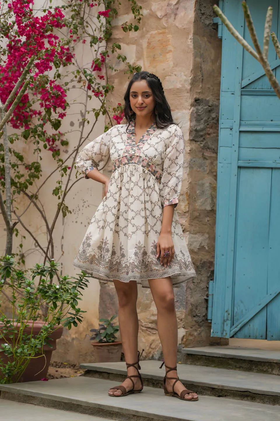 cotton printed smooth and comfortable dress