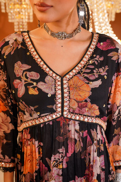 Pure Elegance Chinon Kurta Ensemble❤️