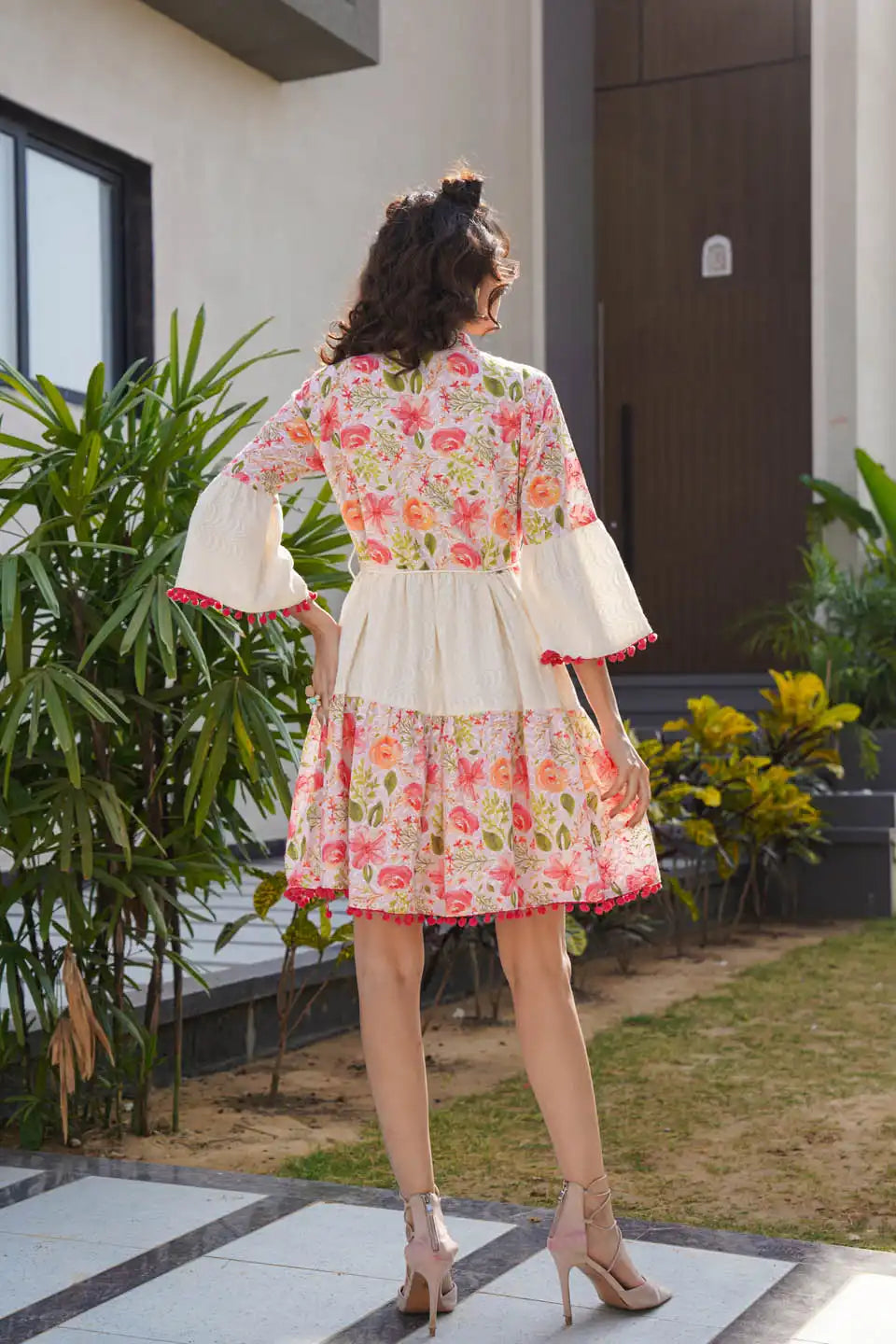 Floral Boho Chic Fit & Flare Short Dress
