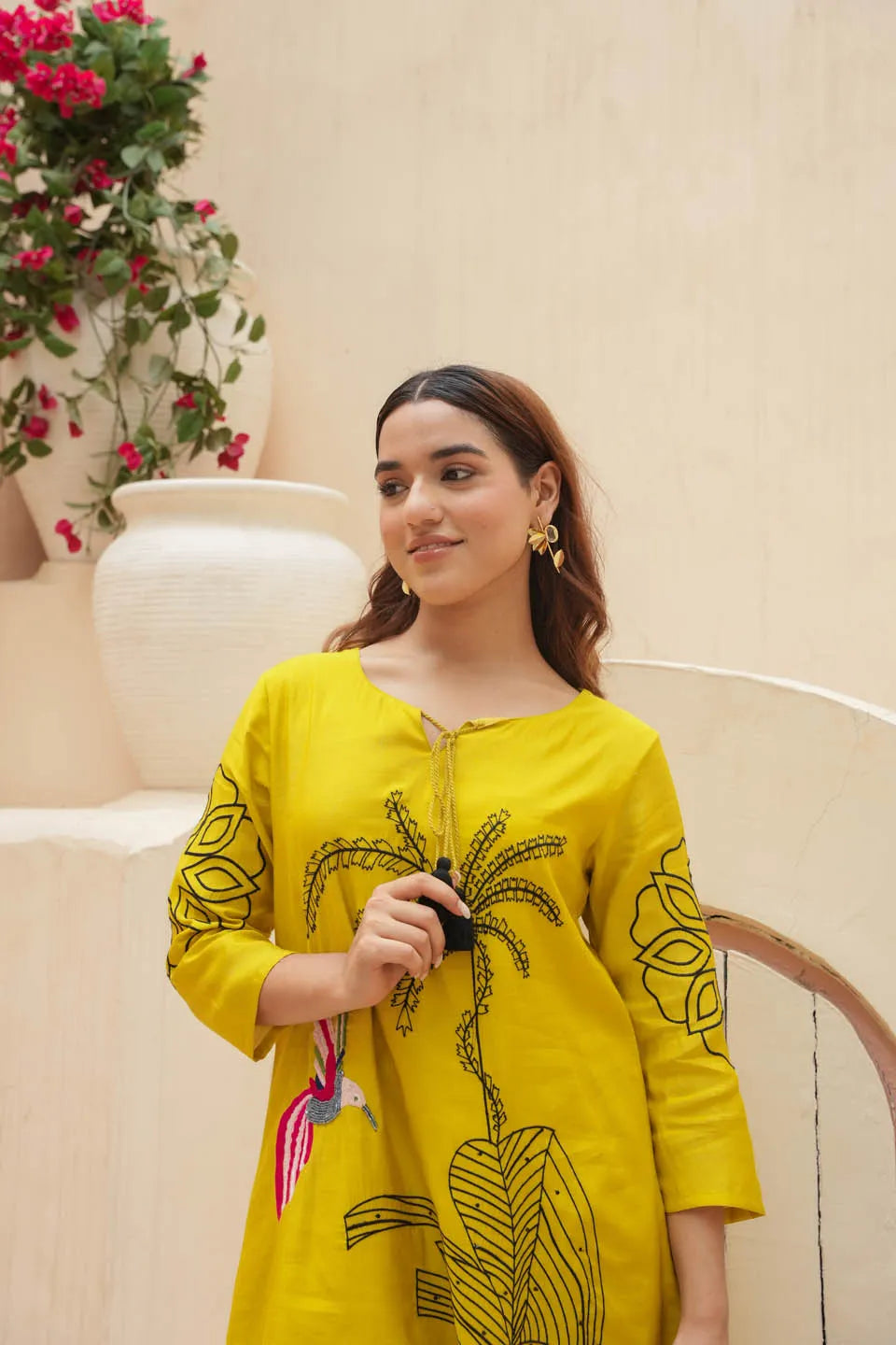 stylish embroidered coordinated set casual wear