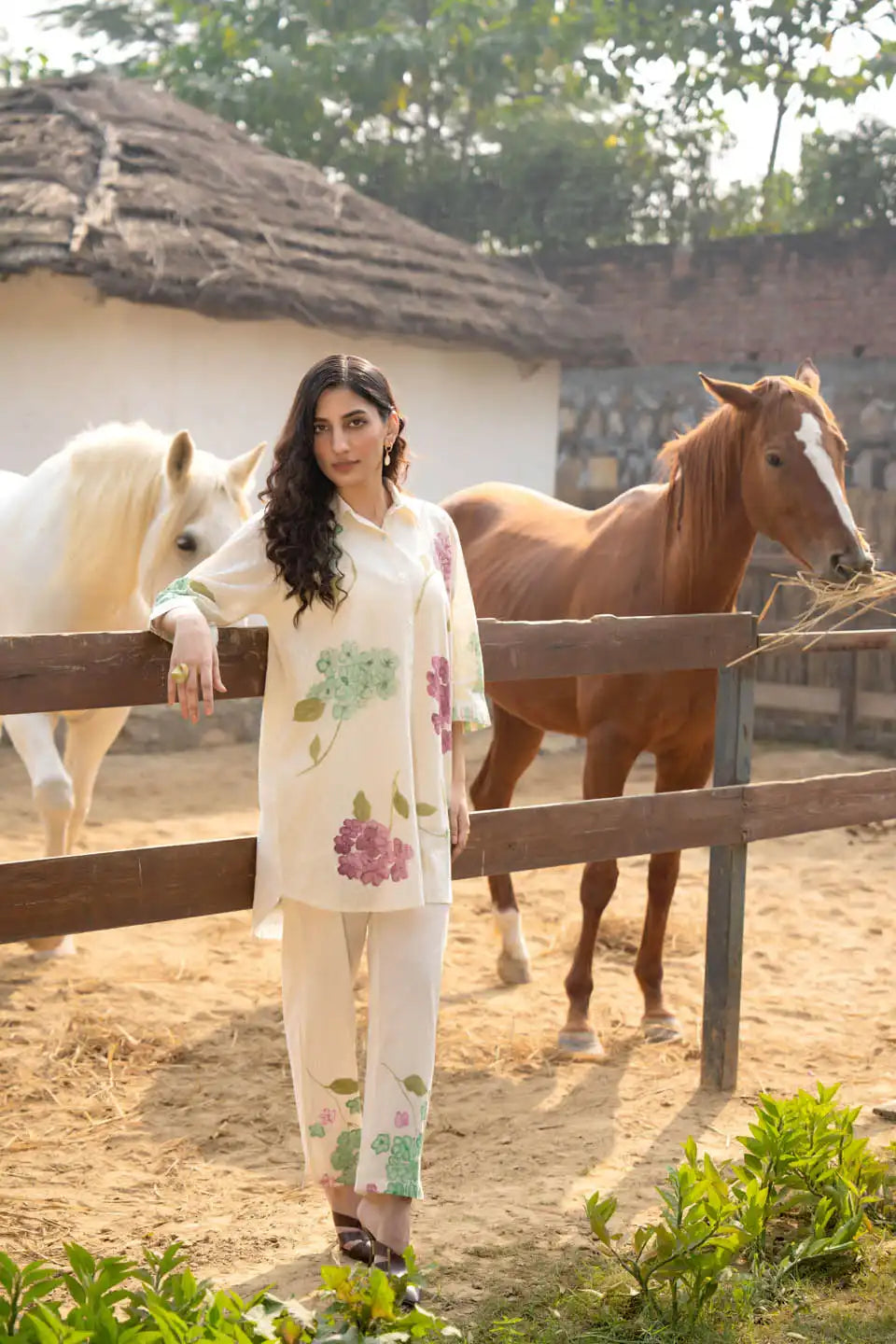Elegant Floral Printed Co-Ord Set