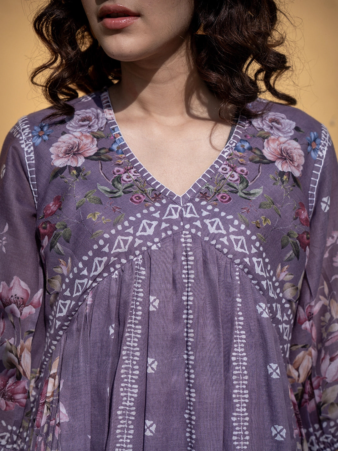 dusk harmony cotton short dress