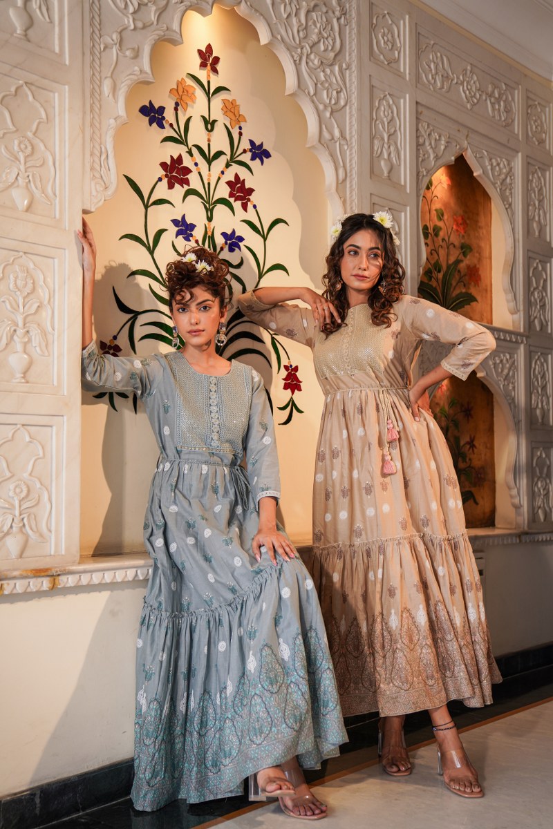 Beautiful long gown for party wear