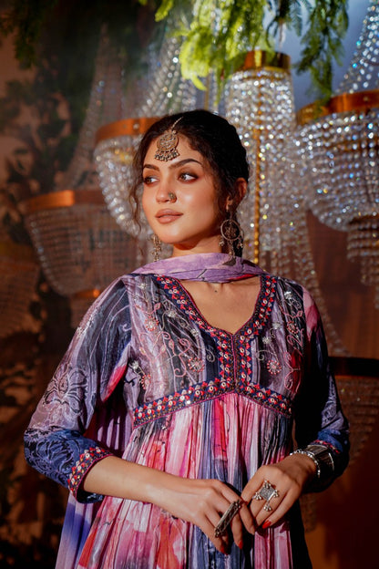 Classy Chinon Sharara Set👑