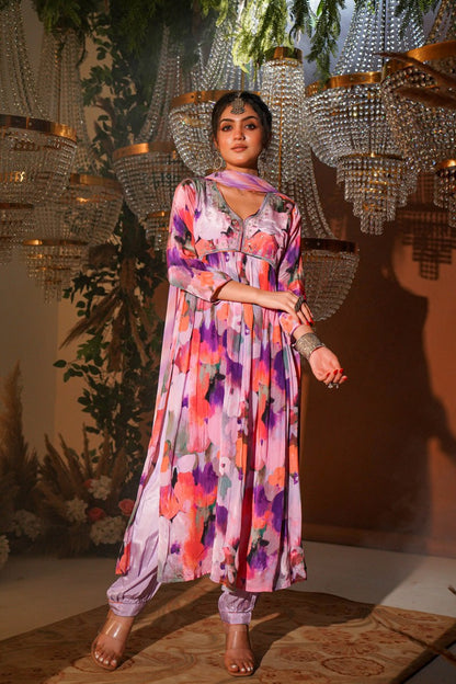 Paradise Crepe Kurta Set