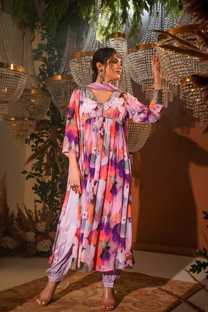 Paradise Crepe Kurta Set