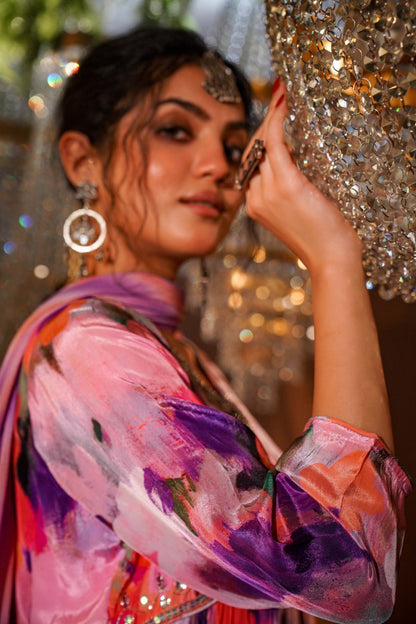 Paradise Crepe Kurta Set