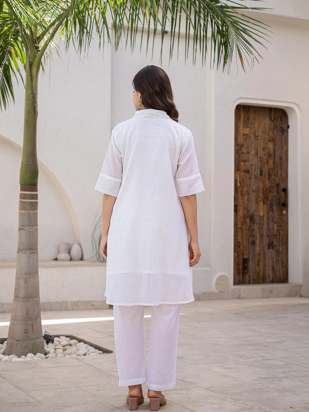 womens white azure harmony two piece coord set