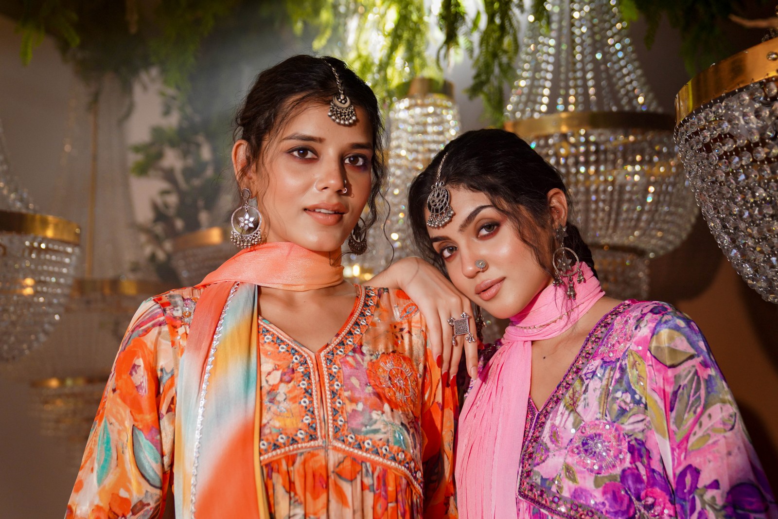 Pretty in Crape Kurta Ensemble