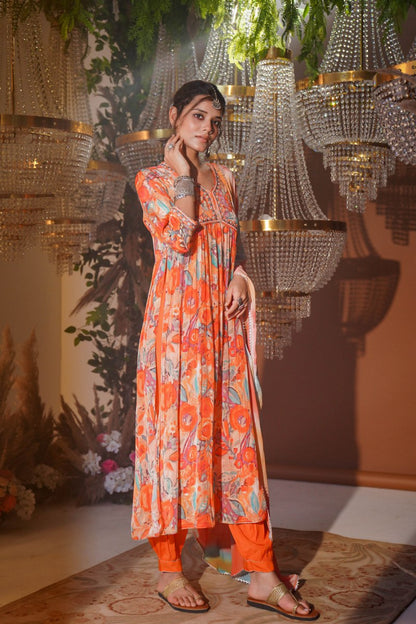 Pretty in Crape Kurta Ensemble