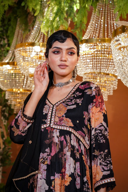 Pure Elegance Chinon Kurta Ensemble❤️