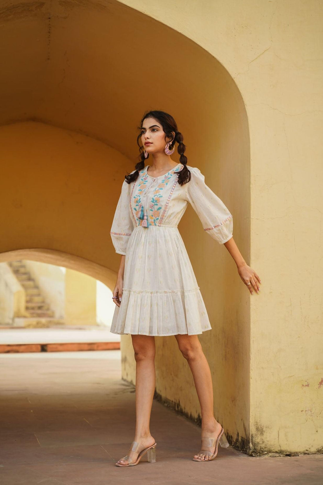 A White Short Dress