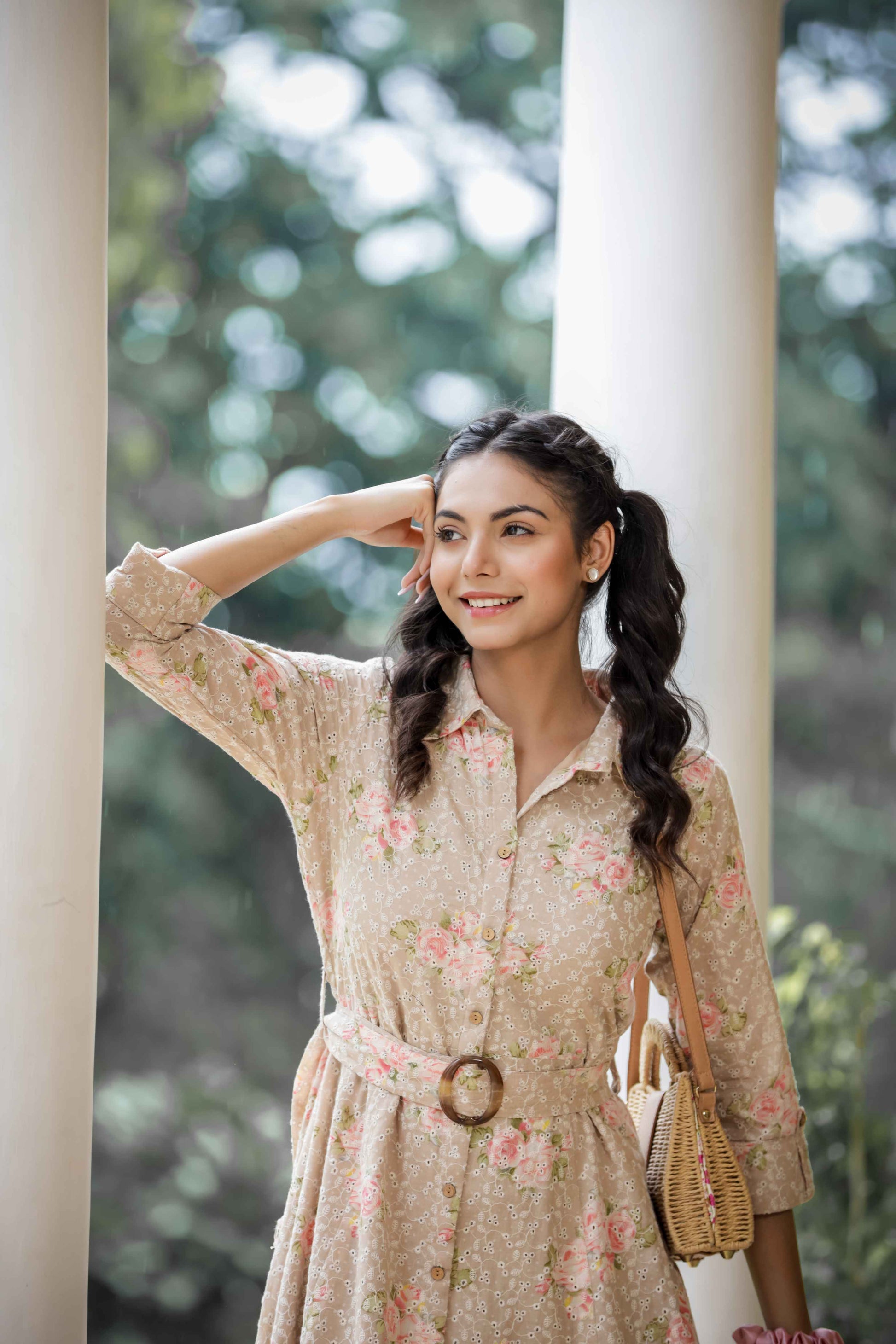 sniffle bunch floral middi dress 1