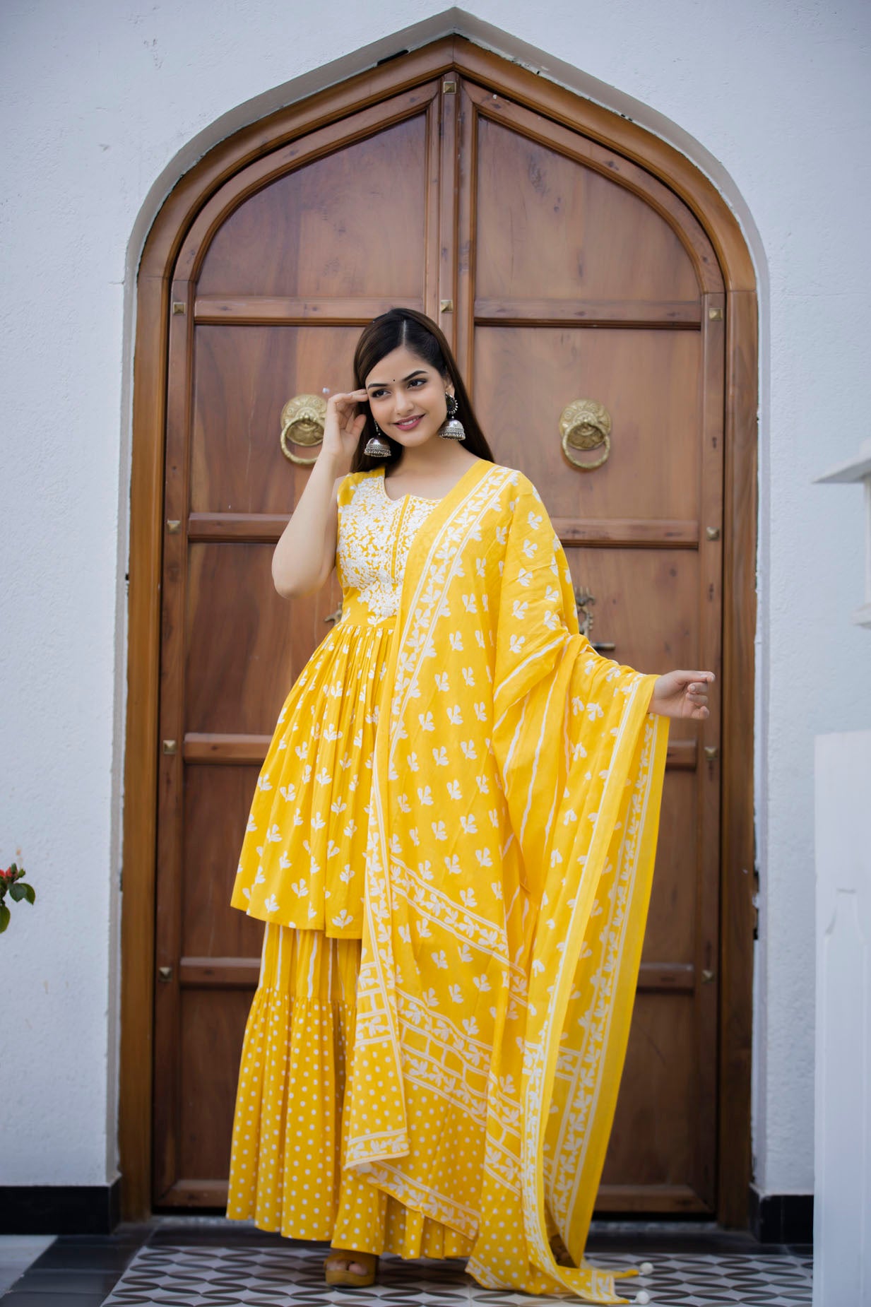 Printed Kurti Sharara