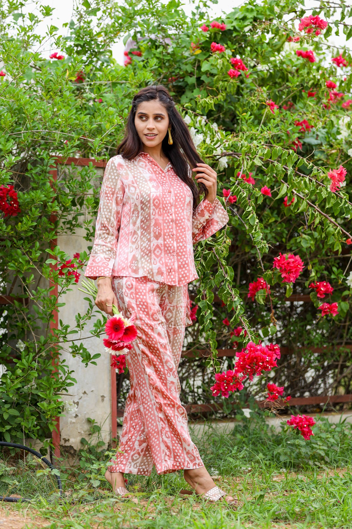 Pink Satin Coord- Set