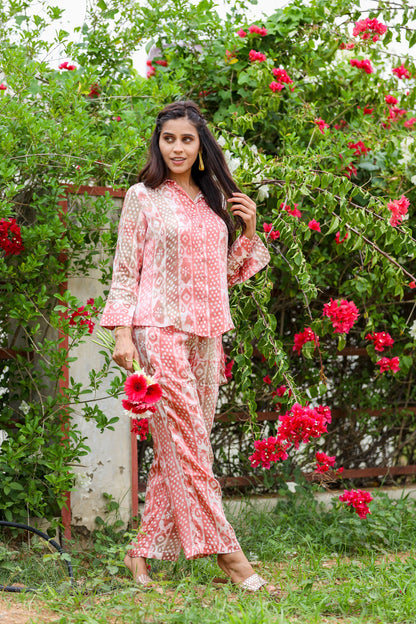 Pink Satin Coord- Set