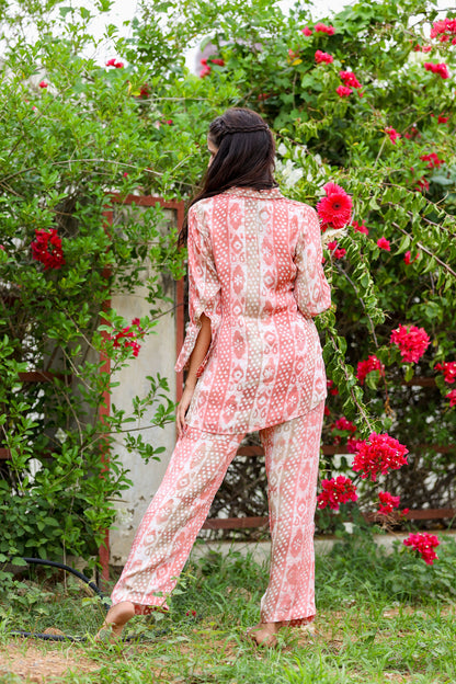 Pink Satin Coord- Set